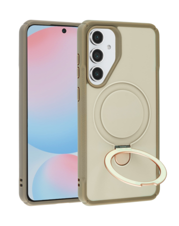 Shockproof Case with Magnetic Kickstand - KHAKI for Galaxy S25FE (Only Ground Shipping)