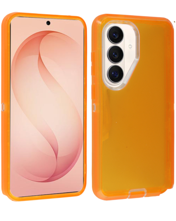 Transparent Shockproof Case - ORANGE for Galaxy S26 (Only Ground Shipping)