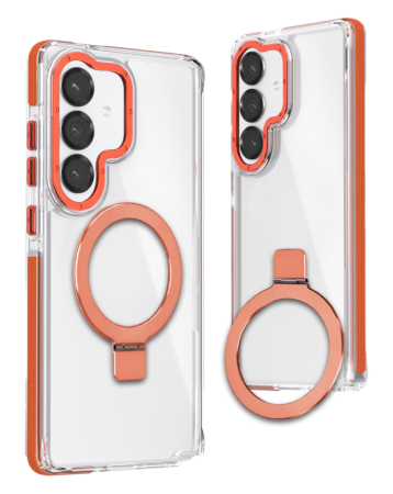 Magnetic Circle Stand with MagSafe Case - ORANGE for Galaxy S26 Plus (Only Ground Shipping)