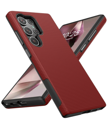 Shock Absorption Protective Dual Layer Case -RED for Galaxy S26 ULTRA (Only Ground Shipping)