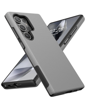 Shock Absorption Protective Dual Layer Case -SILVER for Galaxy S26 ULTRA (Only Ground Shipping)