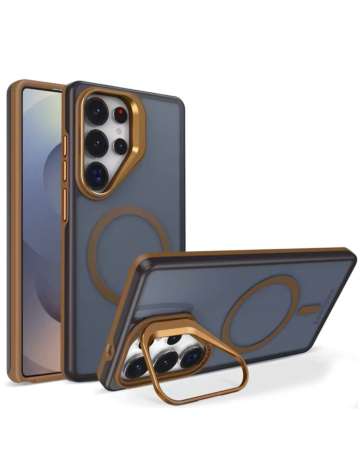 Translucent Slim Case Wireless Charging w/ Stand - BROWN for Galaxy S26 Ultra (Only Ground Shipping)
