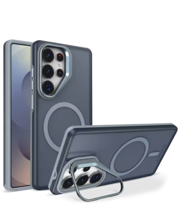 Translucent Slim Case Wireless Charging w/ Stand - GRAY for Galaxy S26 Ultra (Only Ground Shipping)