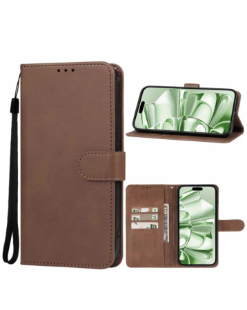 Leather Wallet Case with Card Slot - BROWN for Galaxy S26 Ultra (Only Ground Shipping)