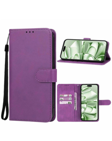 Leather Wallet Case with Card Slot - PURPLE for Galaxy S26 Ultra (Only Ground Shipping)