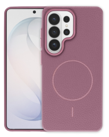 Magnetic Leather Soft Cases (SUNSET PURPLE) for Galaxy S26 Ultra (Only Ground Shipping)