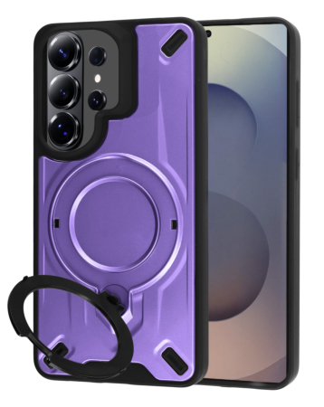 Galaxy S26 Ultra Rugged Magnetic Armor Case - PURPLE (Only Ground Shipping)