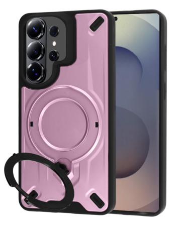 Galaxy S26 Ultra Rugged Magnetic Armor Case - ROSE GOLD (Only Ground Shipping)