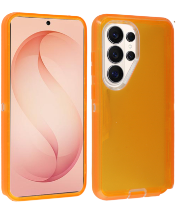 Transparent Shockproof Case - ORANGE for Galaxy S26 Ultra (Only Ground Shipping)