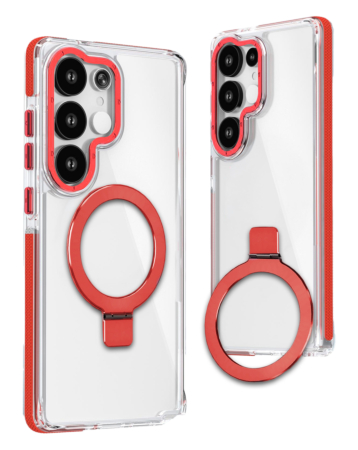 Magnetic Circle Stand with MagSafe Case - RED for Galaxy S26 Ultra (Only Ground Shipping)