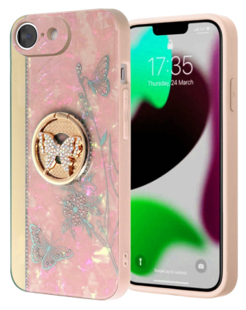 Luxury Diamond Shiny Cases - (PINK) for iPhone 16e / 17e (Only Ground Shipping)