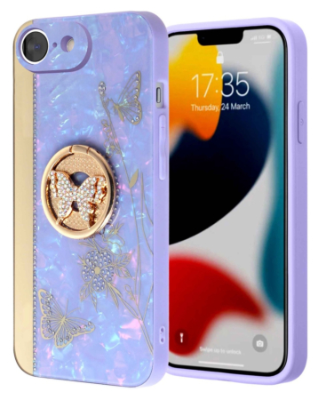 Luxury Diamond Shiny Cases - (PURPLE) for iPhone 16e / 17e (Only Ground Shipping)