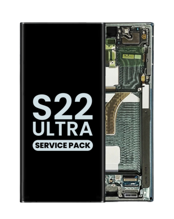 Grab the wholesale deals on the OLED Assembly with Frame for the Galaxy S22 Ultra S908 in Green, Service Pack.
