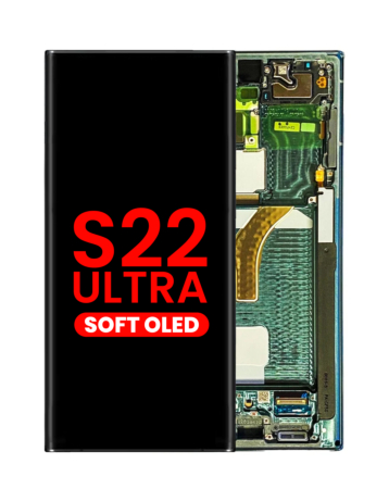 OLED Assembly with Frame for Galaxy S22 Ultra (S908) (GREEN) (Aftermarket OLED)