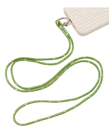 Crystal Neck Lanyard Keychain - GREEN (Only Ground Shipping)