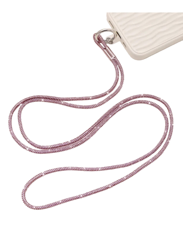 Crystal Neck Lanyard Keychain - PINK (Only Ground Shipping)