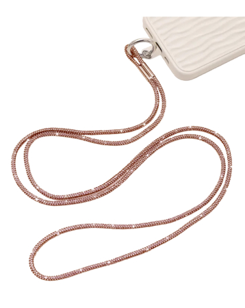 Crystal Neck Lanyard Keychain - ROSE GOLD (Only Ground Shipping)