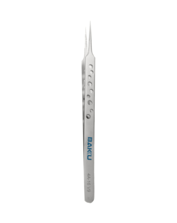 BAKU 4A-16 V9 Non-Magnetic Stainless Steel Tweezers for Cutting Jumper Wires