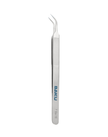 BAKU 7 SA-16 Non-Magnetic Stainless Steel Tweezers for Cutting Jumper Wires