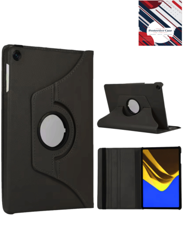 360 Degree Rotating Swivel Stand Case - BLACK for Galaxy Tab A9 Plus 2023 (11") / Tab A11 Plus 2025 (11") (Only Ground Shipping)
