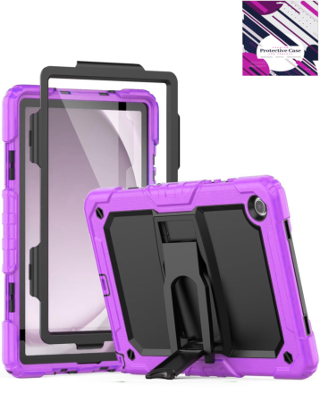 Heavy Duty Shockproof Tablet Case with Kickstand - PURPLE Galaxy Tab A9 Plus 2023 (11") (X210, X216, X218) (Only Ground Shipping)
