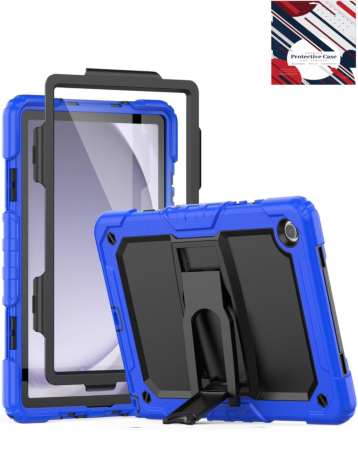 Heavy Duty Shockproof Tablet Case with Kickstand - BLUE Galaxy Tab A9 Plus 2023 (11") (X210, X216, X218) (Only Ground Shipping)