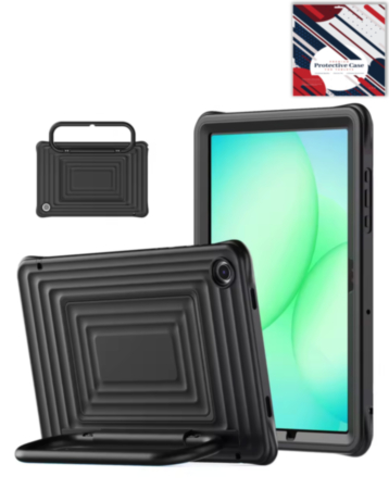 SoftShield Tablet Case with Handle Stand (BLACK) for Galaxy Tab A9 Plus / Tab A11 Plus (Only Ground Shipping)