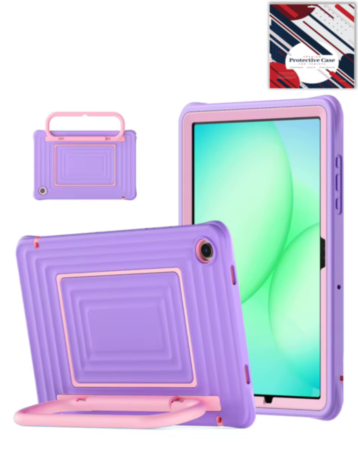 SoftShield Tablet Case with Handle Stand (PURPLE) for Galaxy Tab A9 Plus / Tab A11 Plus (Only Ground Shipping)