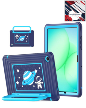 Kids SpaceGrip Tablet Case with Handle Stand (DARK BLUE) for Galaxy Tab A9 Plus 2023 (11") (X210, X216, X218) (Only Ground Shipping)