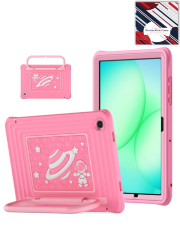 Kids SpaceGrip Tablet Case with Handle Stand (PINK) for Galaxy Tab A9 Plus 2023 (11") (X210, X216, X218) (Only Ground Shipping)