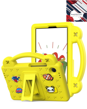EVA Shockproof Handle Case for Galaxy Tab A9 Plus 2023 (11") / Tab A11 Plus 2025 (11") - YELLOW (Only Ground Shipping)