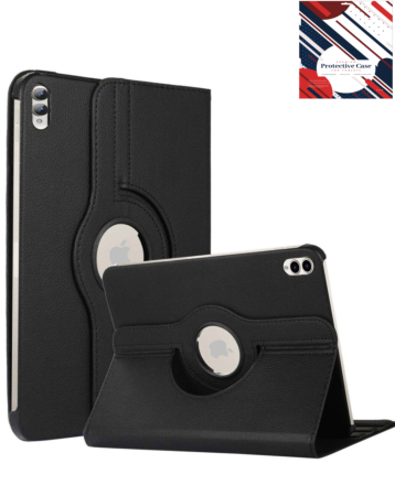 360 Degree Rotating Swivel Stand Case - BLACK for Galaxy Tab S10 Ultra / S9 Ultra / S8 Ultra (14.6") (Only Ground Shipping)