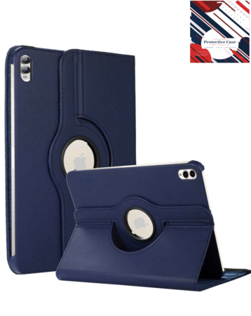 360 Degree Rotating Swivel Stand Case - DARK BLUE for Galaxy Tab S10 Ultra / S9 Ultra / S8 Ultra (14.6") (Only Ground Shipping)