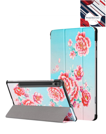 Old Style Notebook Design Case - ROSE for Galaxy Tab S10 Ultra / S9 Ultra / S8 Ultra (14.6") (Only Ground Shipping)