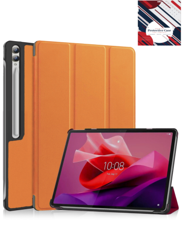Smart Shockproof Stand Case - ORANGE for Galaxy Tab S10 Ultra / S9 Ultra / S8 Ultra (14.6") (Only Ground Shipping)