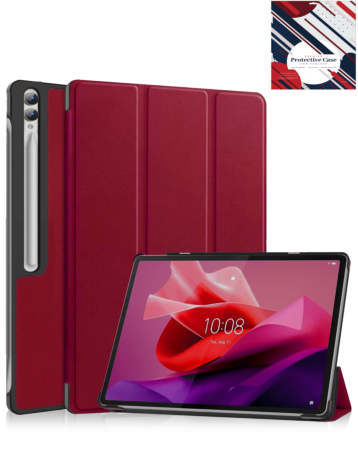 Smart Shockproof Stand Case - RED for Galaxy Tab S10 Ultra / S9 Ultra / S8 Ultra (14.6") (Only Ground Shipping)