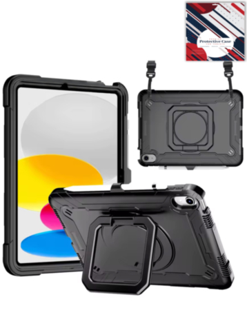 Full Body Protection Case with Square Kickstand (BLACK) for Galaxy Tab S11 (X730 / X736B) (Only Ground Shipping)