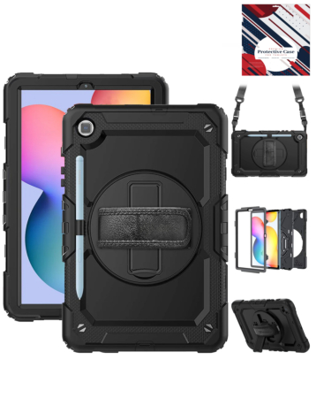 Silicone Hard Case for Galaxy Tab S6 lite 10.4" - (BLACK) (Only Ground Shipping)