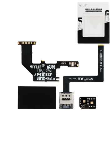 WYLIE iPhone 17 Pro / 17 Pro Max US Version Built-in MEP Single SIM + ESIM Integrated with SIMHUB IC Solution (Soldering Required)