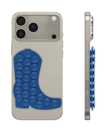 Cowboy Boot Silicone Suction Cup Phone Holder - DARK BLUE (Only Ground Shipping)