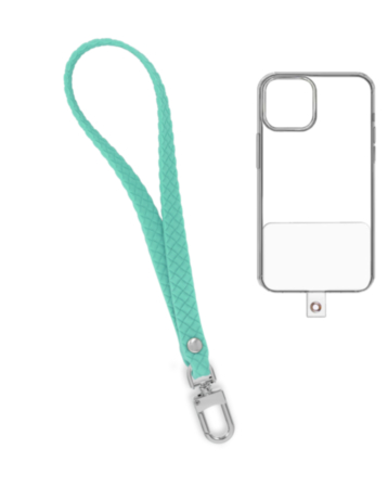 Silicone Braided Wrist Lanyard (MINT GREEN) (Only Ground Shipping)