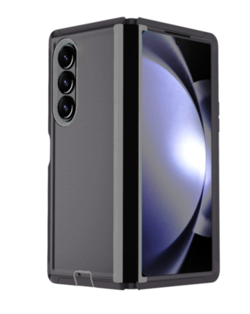 Heavy Duty Case for Galaxy Z Fold 4 (BLACK & GRAY) (Only Ground Shipping)