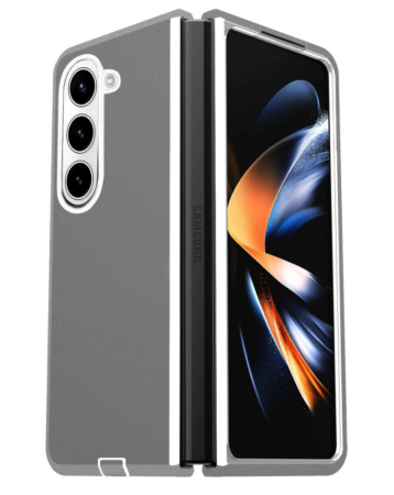 Galaxy Z Fold 5 Heavy Duty Case - GRAY & WHITE (Only Ground Shipping)