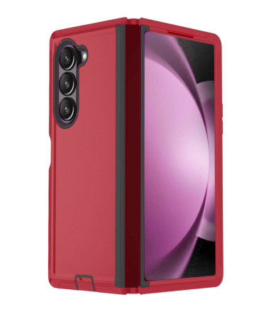 Heavy Duty Case for Galaxy Z Fold 7 (RED & BLACK) (Only Ground Shipping)