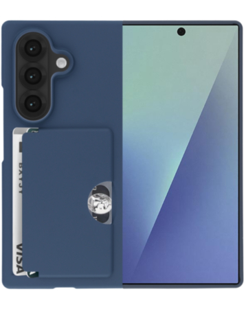 Shockproof Case with Card Holder Slot for Galaxy Z Fold 8 Ultra / Z Fold 7 (BLUE) (Only Ground Shipping)