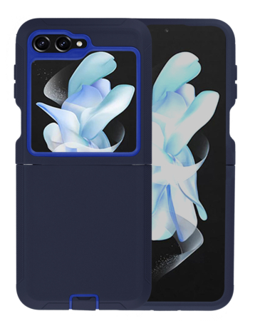 Heavy Duty Case for Galaxy Z Flip 5 (NAVY BLUE) (Only Ground Shipping)
