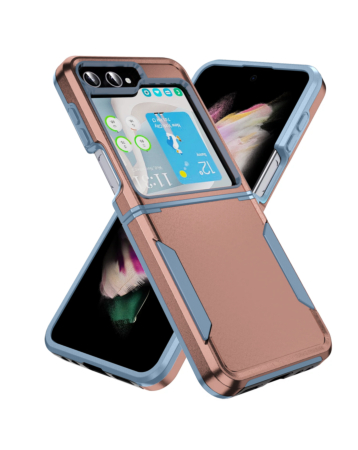 Galaxy Z Flip 5 Shockproof Case - ROSE GOLD (Only Ground Shipping)