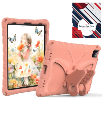 Big Butterfly Case - PINK ORANGE for iPad 10 2022 (10.9") / iPad 11 (A16) / Air 11 2024 / Air 4 / Air 5 / Pro 11 (All Models) (Only Ground Shipping)
