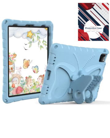 Big Butterfly Case - BABY BLUE for iPad 10 2022 (10.9") / iPad 11 (A16) / Air 11 2024 / Air 4 / Air 5 / Pro 11 (All Models) (Only Ground Shipping)