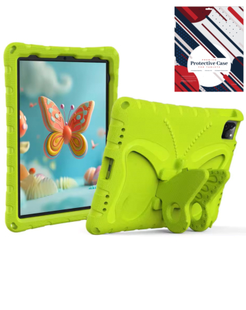 Big Butterfly Case - GREEN for iPad 10 2022 (10.9") / iPad 11 (A16) / Air 11 2024 / Air 4 / Air 5 / Pro 11 (All Models) (Only Ground Shipping)